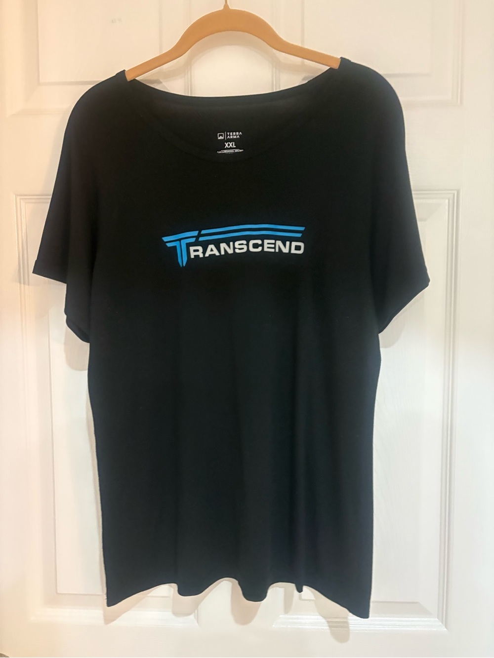 Terra Arma Transcend XXL Black Performance T-Shirt Luxe Modal Made in the USA